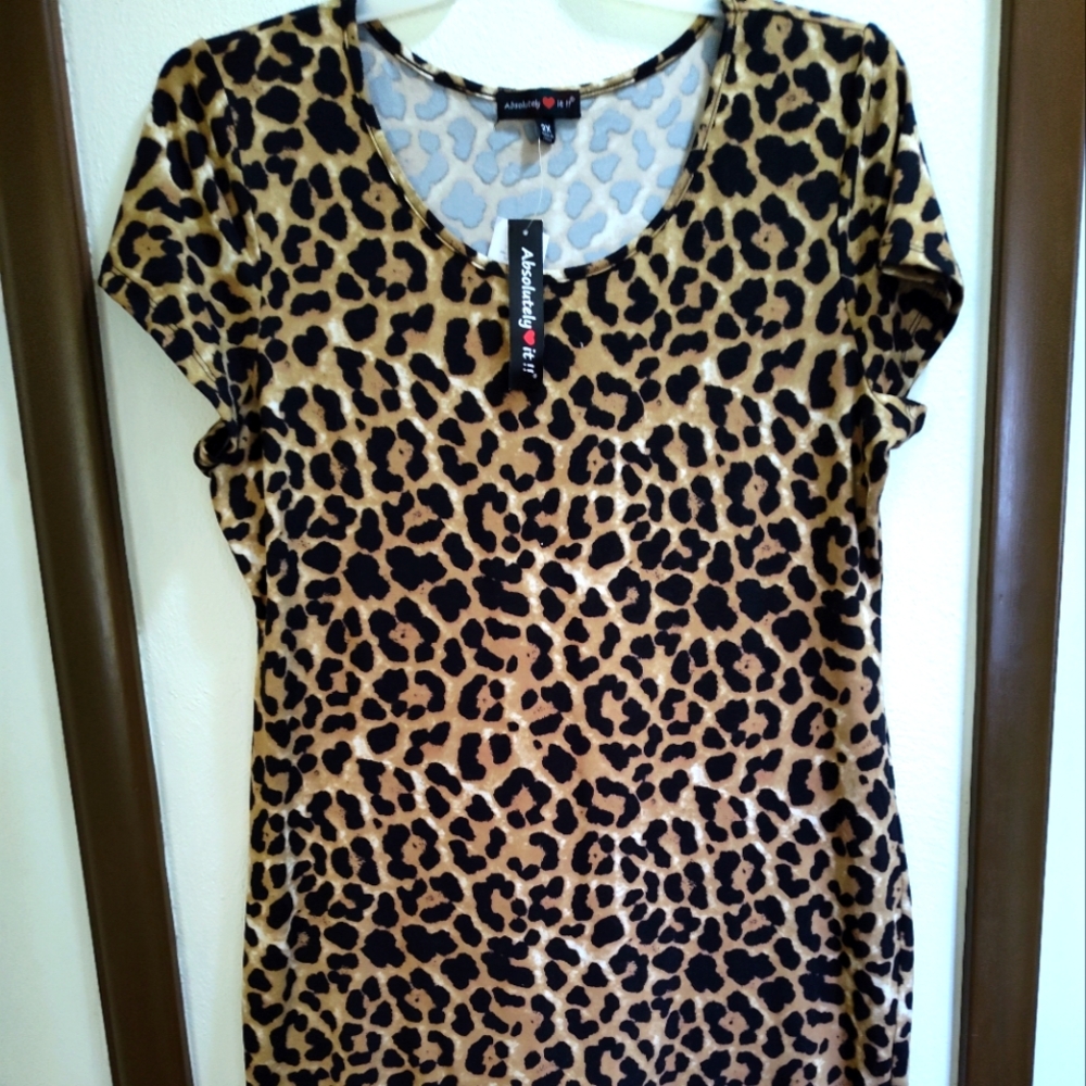 ✨Host Pick✨  Absolutely Love It cheetah-print dress, 2xl